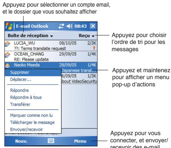 ASUS MYPAL A636N - Lire les messages de la boîte de réception - 1