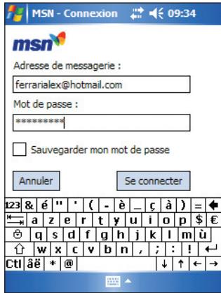 ASUS MYPAL A636N - Inscription à MSN messenger - 2