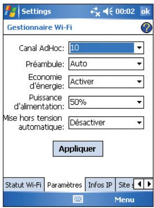 ASUS MYPAL A636N - Paramètres - 1