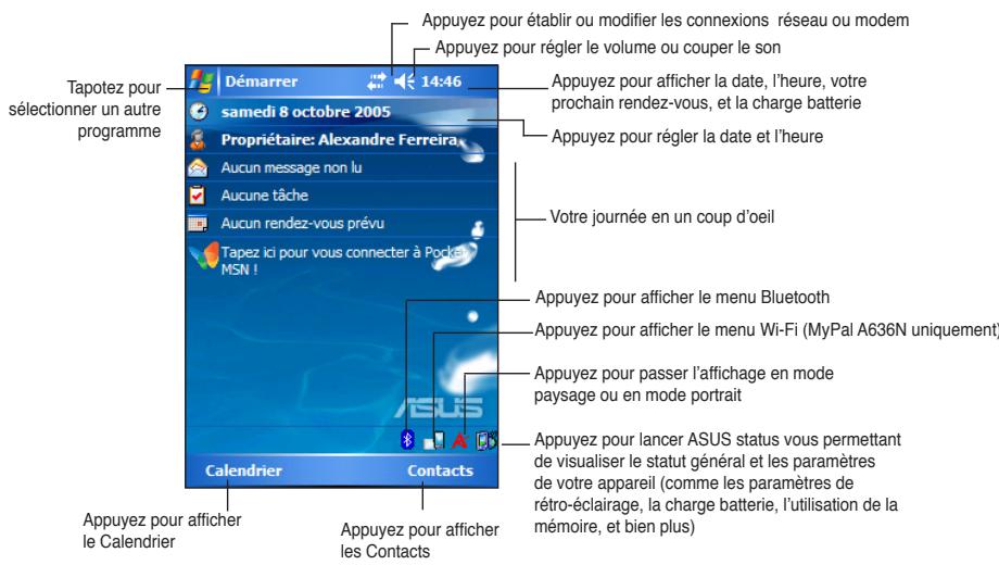 ASUS MYPAL A636N - Écran aujourd'hui - 1