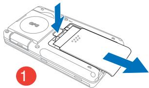 ASUS MYPAL A636N - Installer et(atr)retirer la batterie - 1