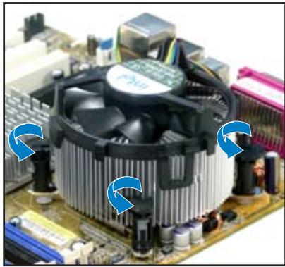 ASUS P5B - Désinstaller le dissipateur et le ventilateur du CPU - 1