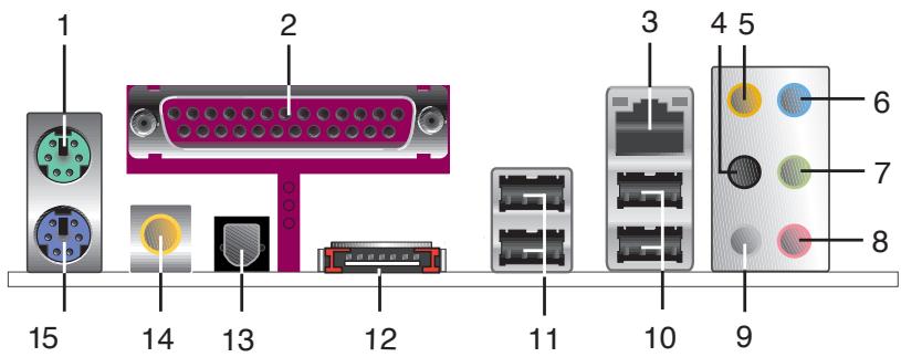 ASUS P5B - Connecteurs arrirées - 1