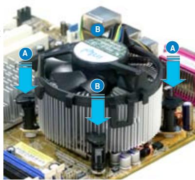 ASUS P5B - Installer le dissipateur et le ventilateur du CPU - 8