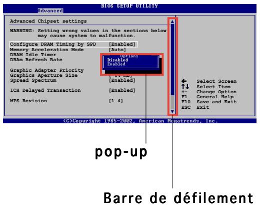 ASUS P5GD2 - Barre de défilament - 1