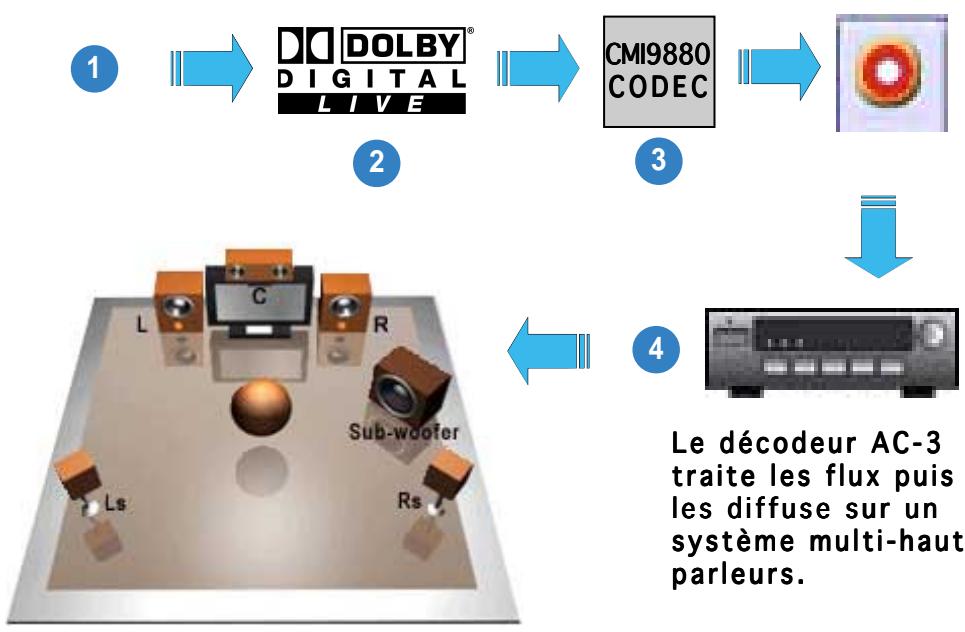 ASUS P5GD2 - Utiliser Dolby® Digital Live™ - 1