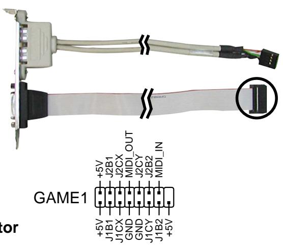 ASUS P5GD2 - Connecteur port GAME/MIDI (16-1 pin GAME1) - 2