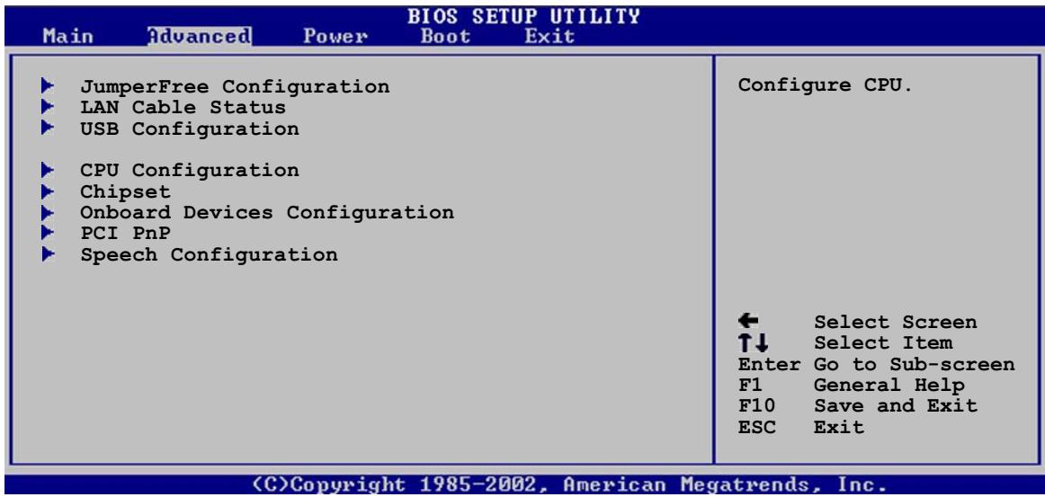 ASUS P5GD2 - Advanced menu (Menu avancé) - 2