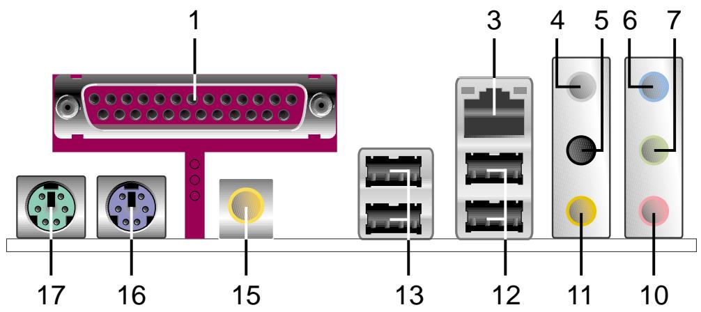 ASUS P5GD2 - Connecteurs arrières - 3