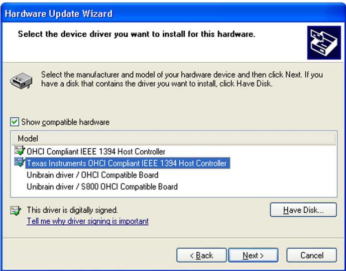 ASUS P5GD2 - Information sur le driver IEEE 1394b (Premium uniquement) - 7