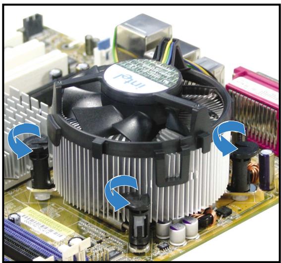 ASUS P5GD2 - Désinstaller l'ensemble dissipateur-ventilateur du CPU - 1