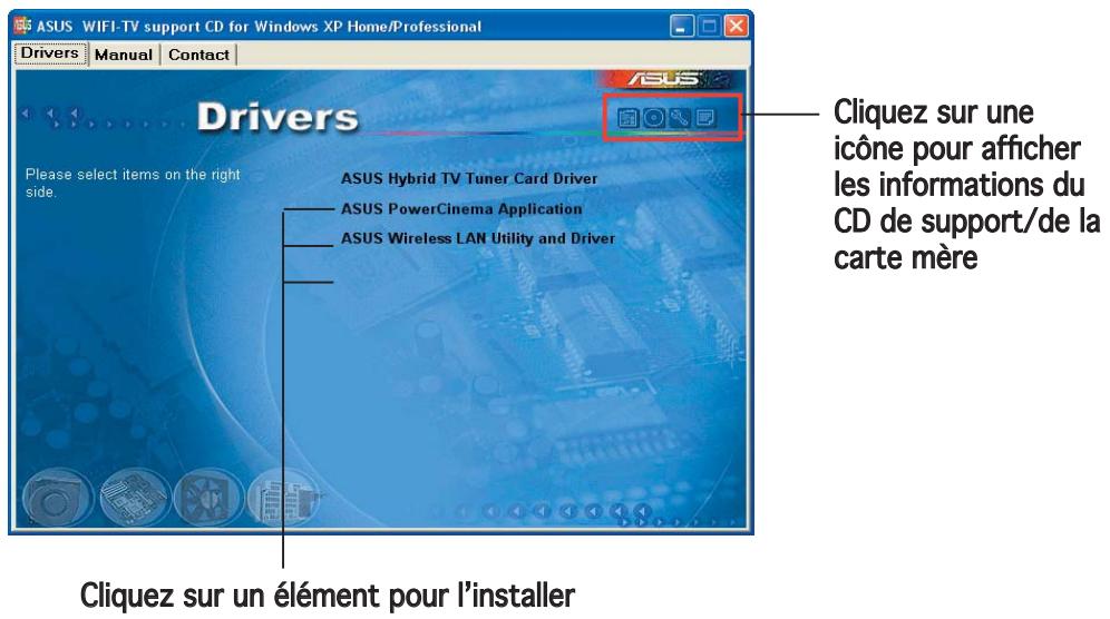 ASUS WIFI-TV - Lancer le CD de support - 1