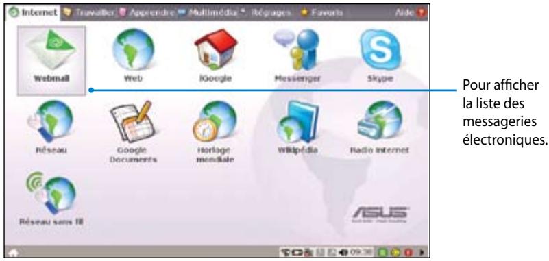 ASUS EEE PC 4G SURF - Accès aux courriers électroniques - 1