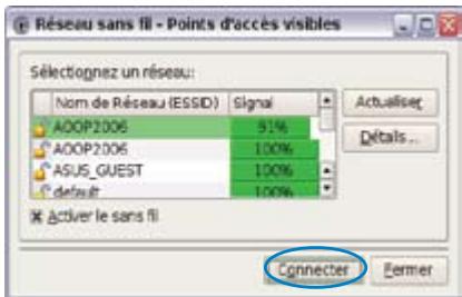 ASUS EEE PC 4G SURF - Configurer une connexion au réseau sans fil - 3