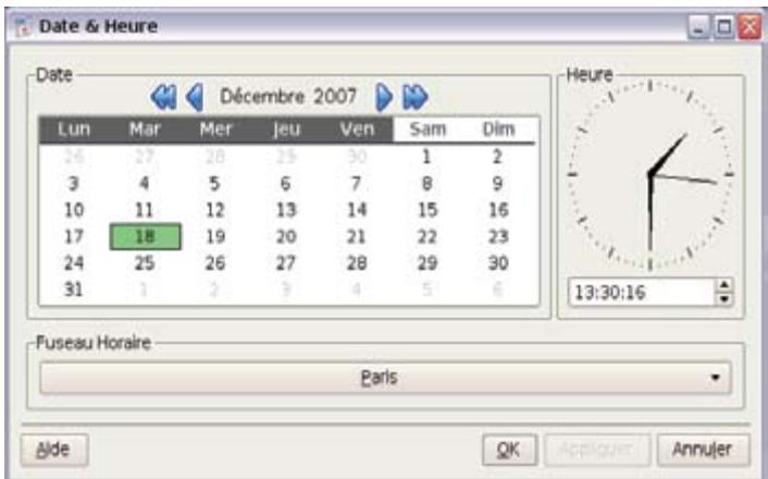 ASUS EEE PC 4G SURF - Date & heure - 1