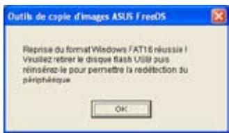 ASUS EEE PC 4G SURF - Reformater la clé USB - 2