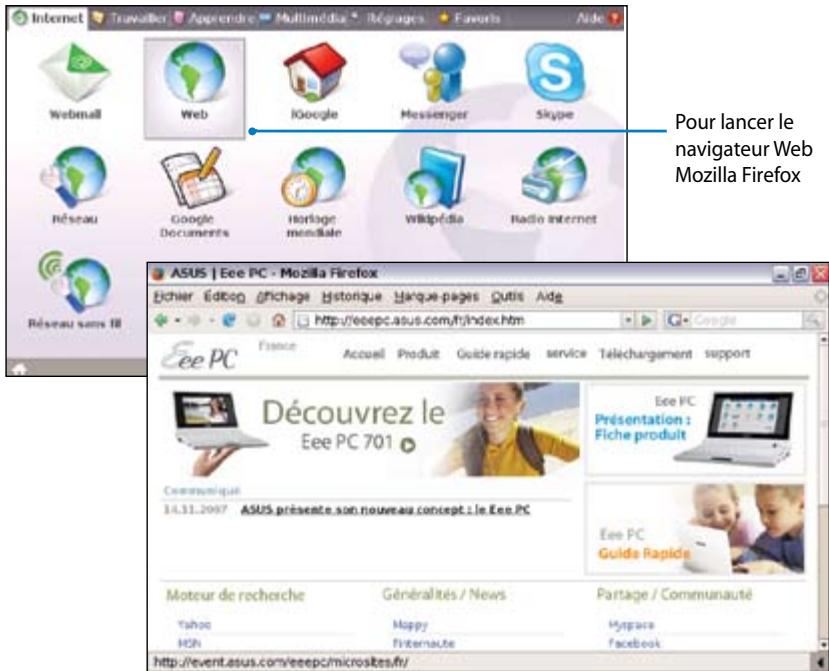 ASUS EEE PC 4G SURF - Navigation dans des pages web - 1