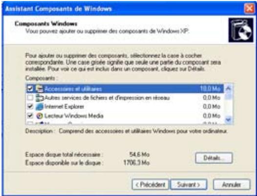 ASUS EEE PC 8G - Suppression des composants windows non nécessaires - 1