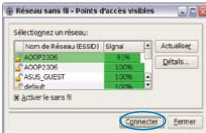 ASUS EEE PC 8G - Configurer une connexion au réseau sans fil - 3