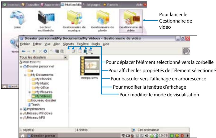 ASUS EEE PC 8G - Gestionnaire de vidéo - 1