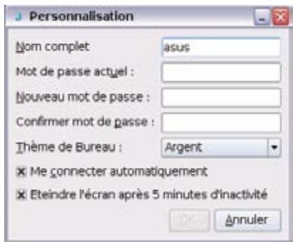 ASUS EEE PC 8G - Personnalisation - 1