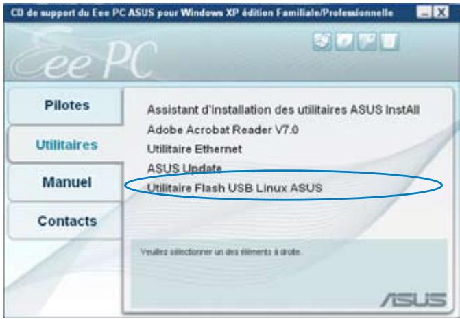 ASUS EEE PC 8G - Utilisation d'une clé USB - 3
