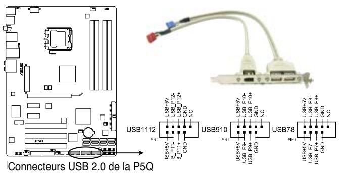 ASUS P5Q - Connecteurs USB (10-1 pin USB78, USB910, USB1112) - 1