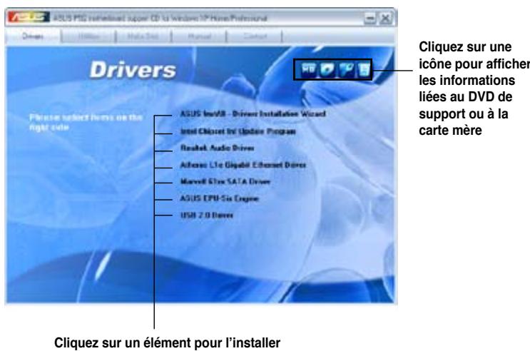 ASUS P5Q - Lancer le DVD de support - 1