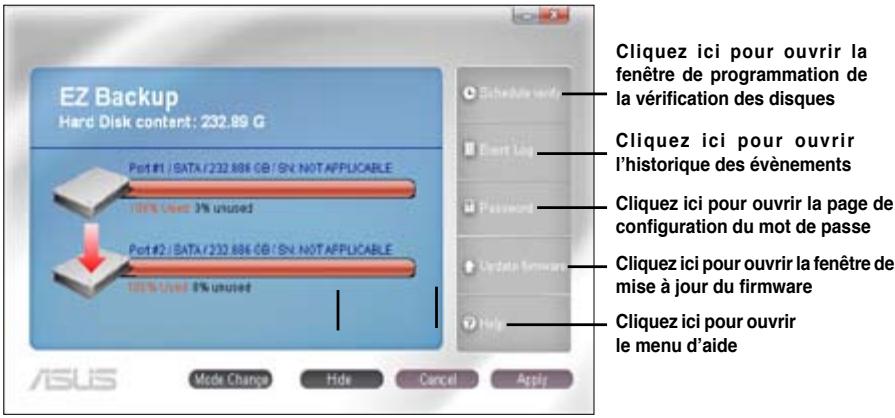 ASUS P5Q - Fonction des autres boutons - 1