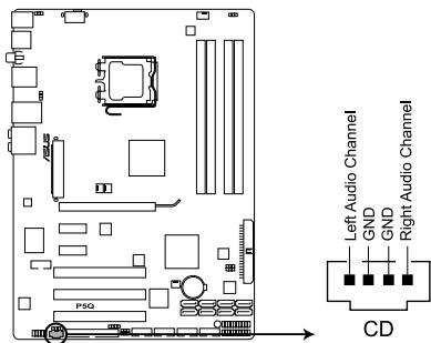 ASUS P5Q - Connecteur audio du lecteur optique (4-pin CD) - 1