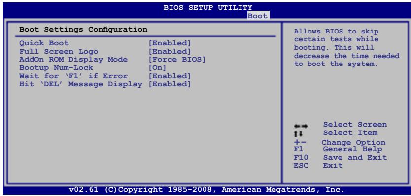 ASUS P5Q - Boot Settings Configuration - 1