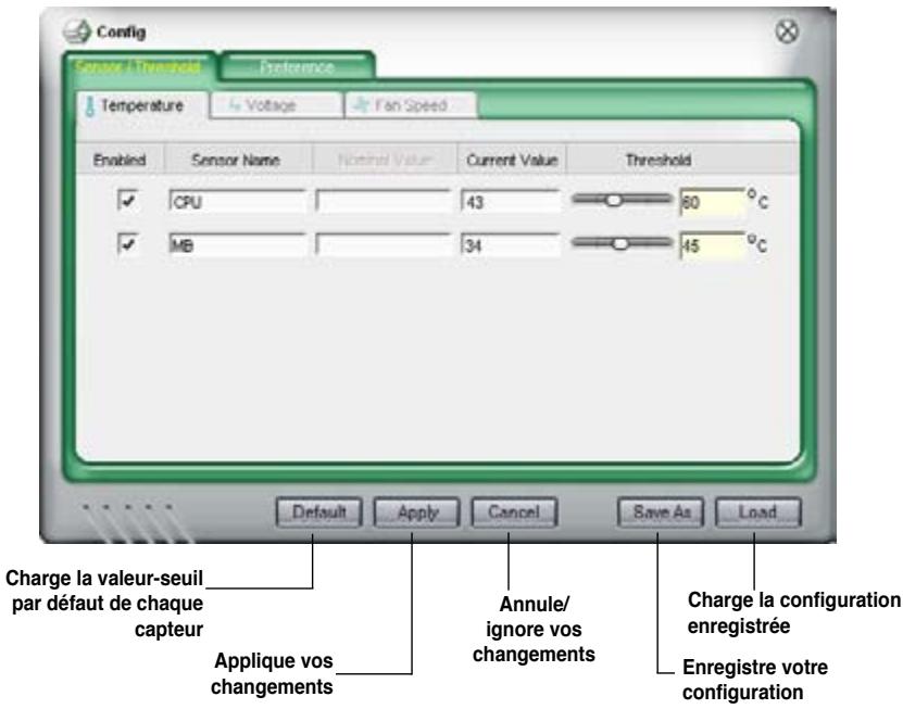 ASUS P5Q - Configurer PC Probe II - 1