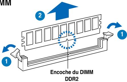 ASUS P5Q - Enlever un module DIMM - 1