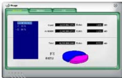 ASUS P5Q - Utilisation de l'espace disque - 1