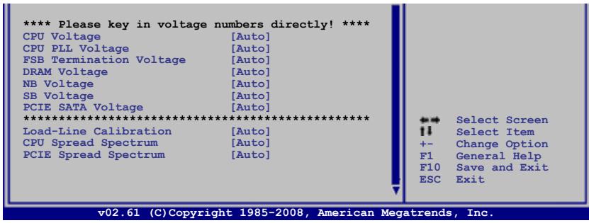 ASUS P5Q - Ai Tweaker menu (menu Ai Tweaker) - 4