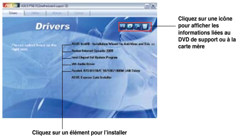 ASUS P5Q SE2 - Pour lancer le DVD de support - 1
