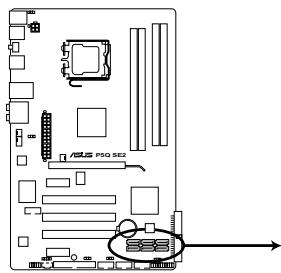 ASUS P5Q SE2 - Connecteurs SATA (7-pin sata1-6) - 1