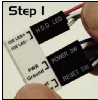 ASUS P5Q-E - Q-Connector (panneau système) - 1