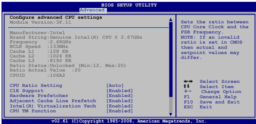 ASUS P6T DELUXE V2 - Menu advanced (avancé) - 4