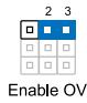 ASUS P6T DELUXE V2 - Réglage de la surtension du CPU / bus DRAM / QPI DRAM (3-pin ov_cpu, 3-pin ov_dram_bus, 3-pin ov_qpi_dram) - 3
