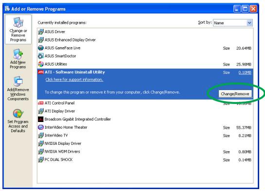 ASUS AX850 - Désinstaller le pilote d'affichage - 1