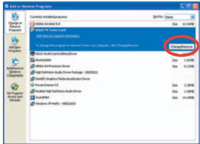 ASUS TV FM 7135 - Déinstaller les pilotes - 2