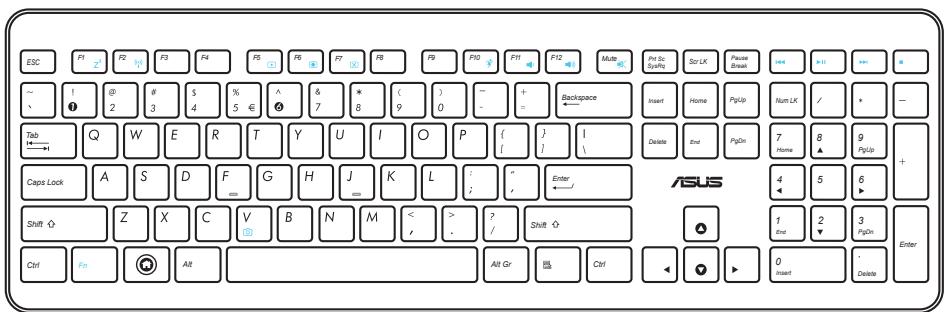 ESC P1 F2 F3 F4 F5 F6 F7 F8 F9 F10 F11 F12 Multi Pst Sc SysRq Scr LK Pause Break +4 +1 — — — 1 2 3 4 5 6 7 8 9 0 — — + Backspace ←←←→ Insert Home PtpUp Num LK / * — Tab → Q W E R T Y U I O P ( ) I Caps Lock A S D F G H J K L ; " Enter / Shift ↕ Z X C V B N M < , > ? Shift ↕ Ctrl Fm Alt Alt Gr Bs Ctrl 0 Insert : Delete