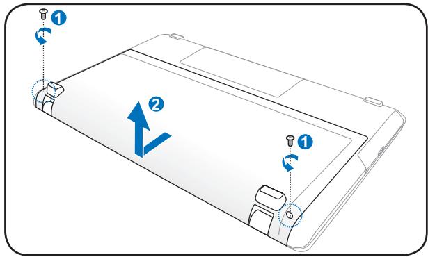 ASUS X93 - Retirer le disque dur de 2.5" primaire : - 1
