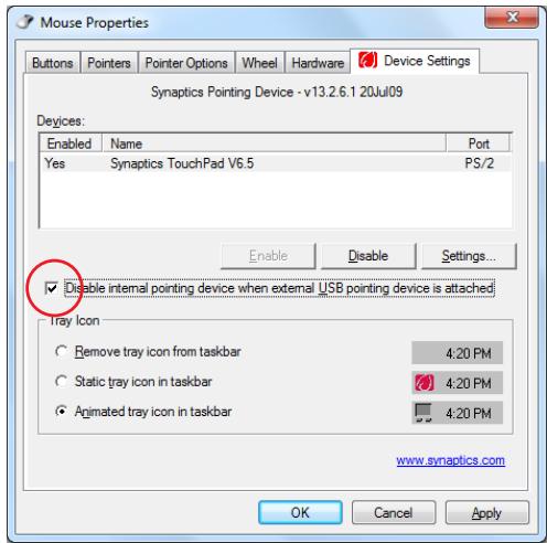 ASUS X93 - Déactivation automatique du pavé tactile - 2