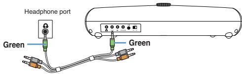 ASUS CINE5 - To connect your speaker to a laptop or portable MP3 player: - 1