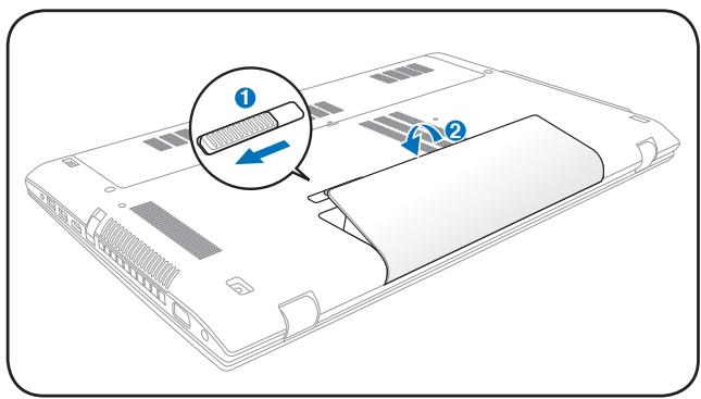 ASUS N76VZ-V4G-T1153H - Pour refirer la batterie : - 1