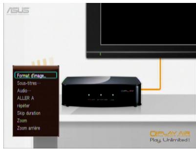 ASUS O!PLAY HD2 DONGLE WI-FI - Pour configurer les paramètres de lecture video : - 1