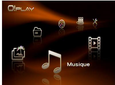 ASUS O!PLAY HD2 DONGLE WI-FI - Pour lancer la lecture d'un fichier audio : - 1