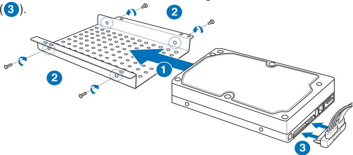 ASUS O!PLAY HD2 DONGLE WI-FI - Pour installer le disque dur : - 1
